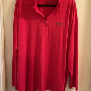 Under Armour Men’s Bright Red HeatGear Top sz2XL